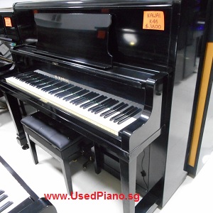 KAWAI K48 used piano, black colour, 30 years old, made in Japan
